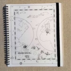 The Children's Travel Journal  (Spiral Bound) Vacation Memories Scrapbook Kids